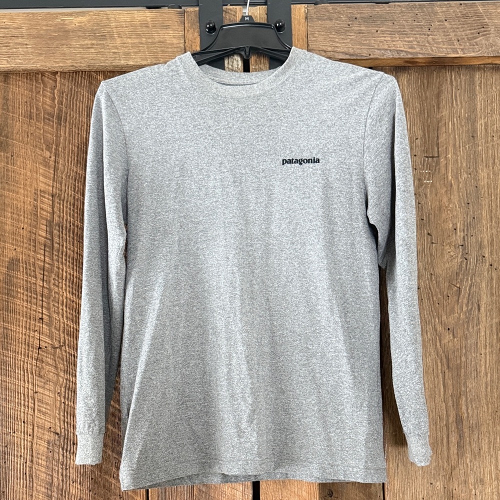 Patagonia Men's Heather Gray Long Sleeve Tee